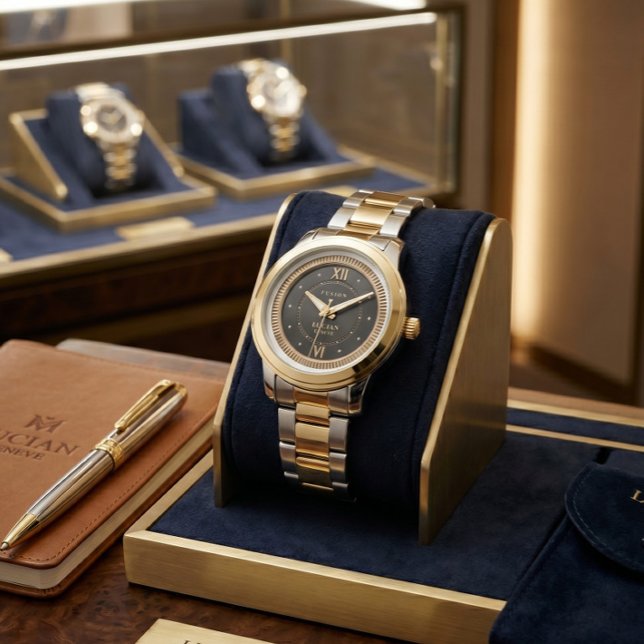 LUCIAN GENÈVE Executieve Geribbelde Horloge (Creator heeft geüpload)