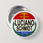Luciano Schmidt tak2 Ronde Button 7,6 Cm (Voorkant /achterkant)