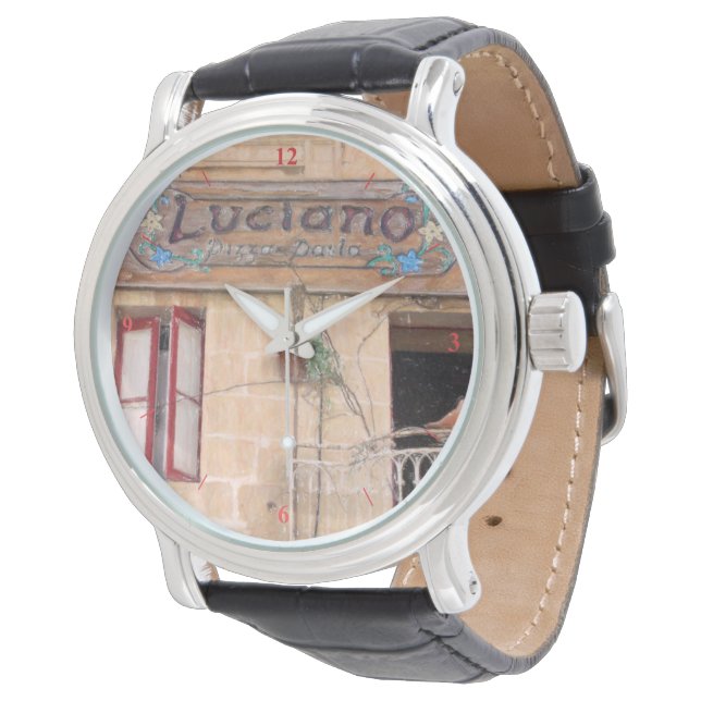 Luciano's Pizza Horloge (Gekanteld)
