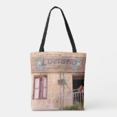 Luciano's Pizza Tote Bag (Achterkant)