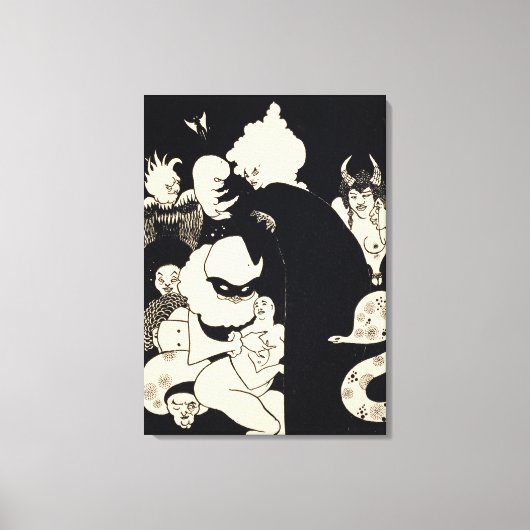 Lucians trange Creatures, illustratie van 'Luc' Canvas Afdruk (Voorkant)