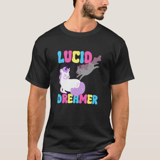Lucid Dreamer Unicorn Spiritual Lucid Dream Dreami T-shirt (Voorkant)