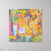 Lucid Dreamweaver Pink Rainbow Stretted Canvas Afd (Voorkant)