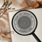 Lucid Optical Illusion from the Library of Book Rubberstempel