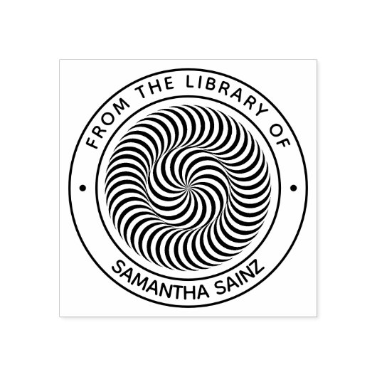 Lucid Optical Illusion from the Library of Book Rubberstempel (Afrduk)