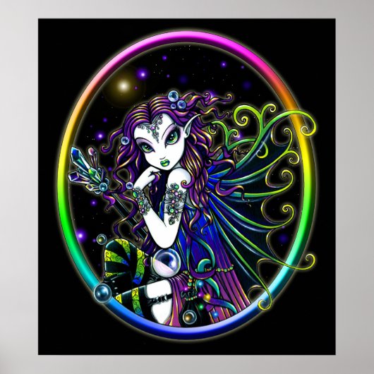 "Lucidia" Crystal Rainbow Fairy Poster (Voorkant)