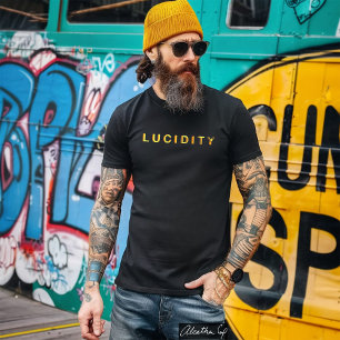 Lucidity Woord van de Dag in Geel Oranje T-shirt