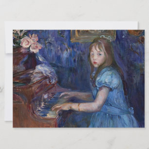 Lucie Leon aan de Piano (door Berthe Morisot) Kaart