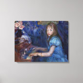 Lucie Leon Piano spelen (door Berthe Morisot) Canvas Afdruk (Voorkant)