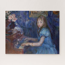 Lucie Leon Piano spelen (door Berthe Morisot)