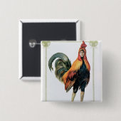 Lucien Guitry in 'Chantecler' Vierkante Button 5,1 Cm (Voorkant /achterkant)