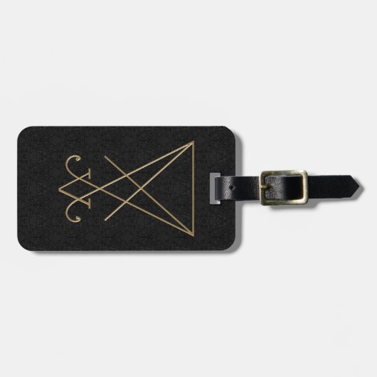 Lucifer Alchemy Sigil Gothic Art Bagagelabel (Voorkant horizontaal)