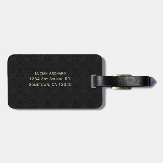 Lucifer Alchemy Sigil Gothic Art Bagagelabel (Achterkant horizontaal)