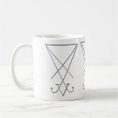 Lucifer Alchemy Sigil Gothic Art Koffiemok (Links)