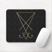 Lucifer Alchemy Sigil Gothic Art Muismat (Met muis)