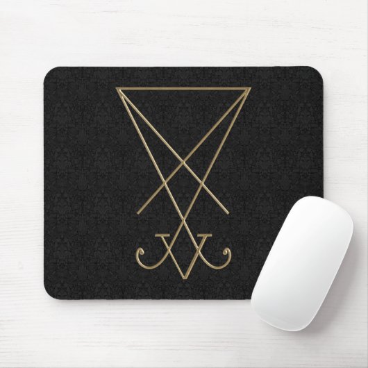 Lucifer Alchemy Sigil Gothic Art Muismat (Met muis)