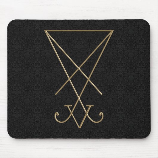 Lucifer Alchemy Sigil Gothic Art Muismat (Voorkant)