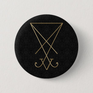 Lucifer Alchemy Sigil Gothic Art Ronde Button 5,7 Cm
