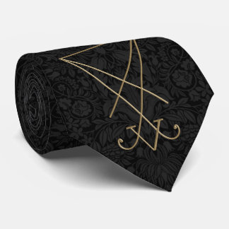 Lucifer Alchemy Sigil Gothic Art Stropdas