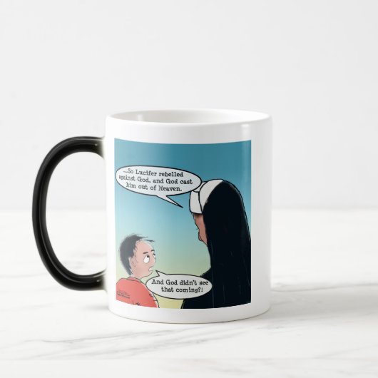 Lucifer Cast Out Magische Mok (Links)