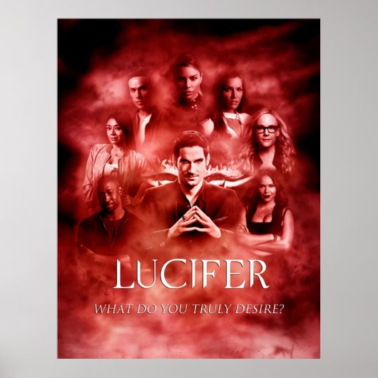 Lucifer Cast Poster (Voorkant)