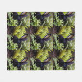 Lucifer de zwarte konijn: een donkere bundel onhei fleece deken (Voorkant (Horizontaal))