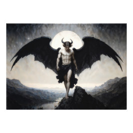 Lucifer Donkere Fantasie Foto Afdruk
