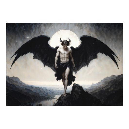 Lucifer Donkere Fantasie Foto Afdruk (Voorkant)
