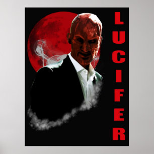 Lucifer duivelgezicht poster