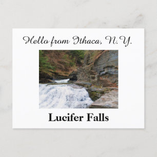 LUCIFER HERFST ITHACA NEW YORK BRIEFKAART