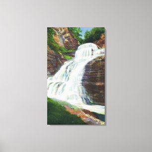 Lucifer Herfst Uitzicht in Robert H. Staat Treman Canvas Afdruk