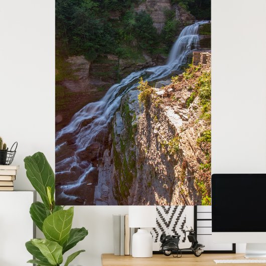 Lucifer Herfsten, Robert H Treman State Park, NY Poster (Thuiskantoor)