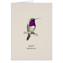 Lucifer Hummingbird Happy Birthday Kaart
