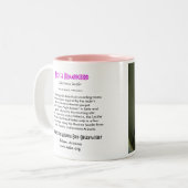 Lucifer Hummingbird Mok, met de juiste bestemming Tweekleurige Koffiemok (Voorkant links)