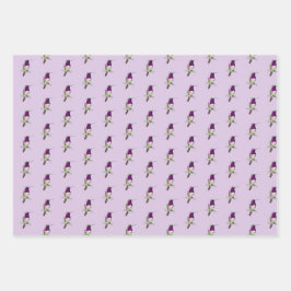 Lucifer Hummingbird Pattern Wrapping Paper Sheets