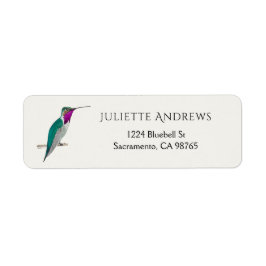Lucifer Hummingbird Return Address Label