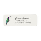 Lucifer Hummingbird Return Address Label (Voorkant)