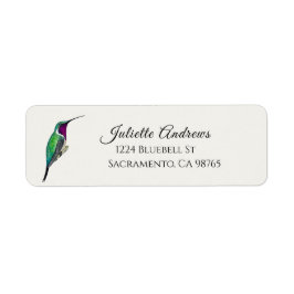 Lucifer Hummingbird Return Address Label