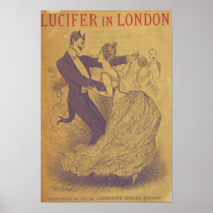  Lucifer in Londen Illustratie Poster