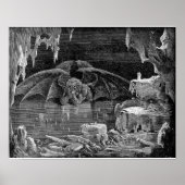 Lucifer King van Hell door Gustave Doré Art Print (Voorkant)