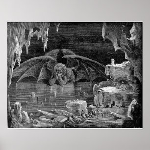 Lucifer King van Hell door Gustave Doré Art Print