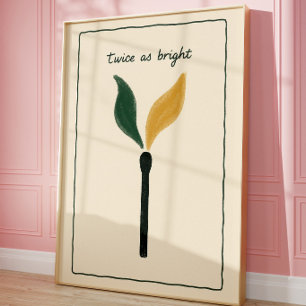 Lucifer Kunst aan de Muur   Minimalistische Motiva Poster