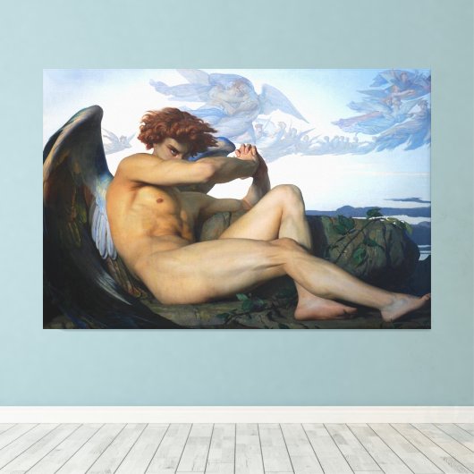 Lucifer Lightbringer Canvas Afdruk (Insitu (Houten vloer))