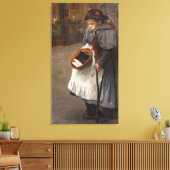 Lucifer lucifer Matchstick meisje arm straatjochie Canvas Afdruk (Insitu (Woonkamer))