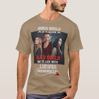 Lucifer MorningstarV Show Netfli Fan Art vrienden T-shirt