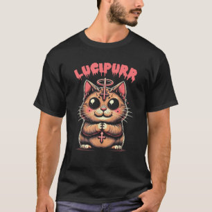 Lucifer Occulte Duivel Cat Lucipur Halloween Demon T-shirt