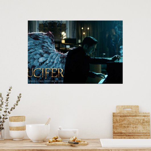 Lucifer Piano Wings Poster (Keuken)