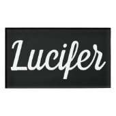Lucifer Retangular Magnetic Name Badge (Voorkant)