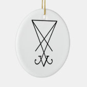 Lucifer Sigil Lamen (ornament base) Keramisch Ornament (Rechts)