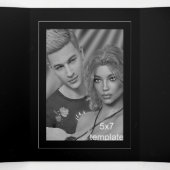 Lucifer Sigil Satanic Wedding Drieluik Uitnodiging (Binnenkant midden)